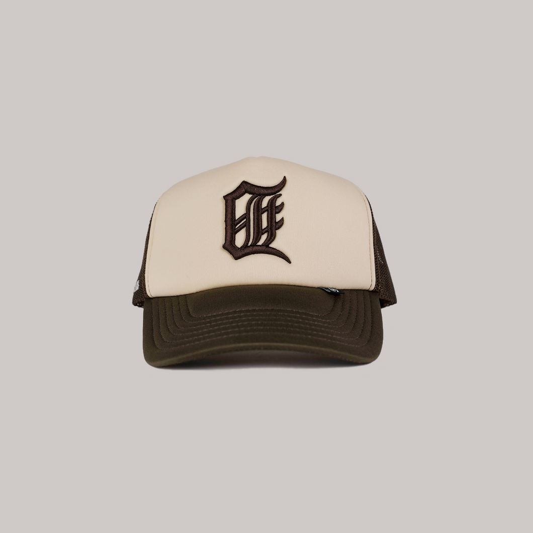 Beige/Brown Trucker